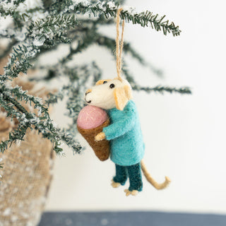 Ice Cream Mouse Ornament