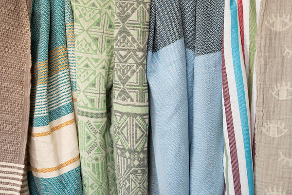 Retro Green Turkish Towel