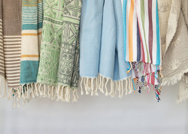 Brown Turkish Towel With Stripes