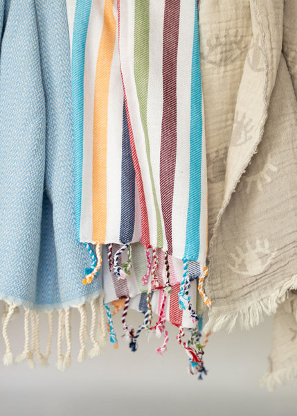 Blue On Blue Turkish Towel