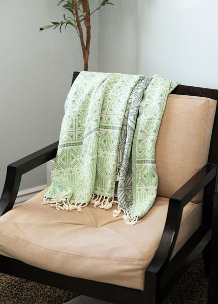 Retro Green Turkish Towel