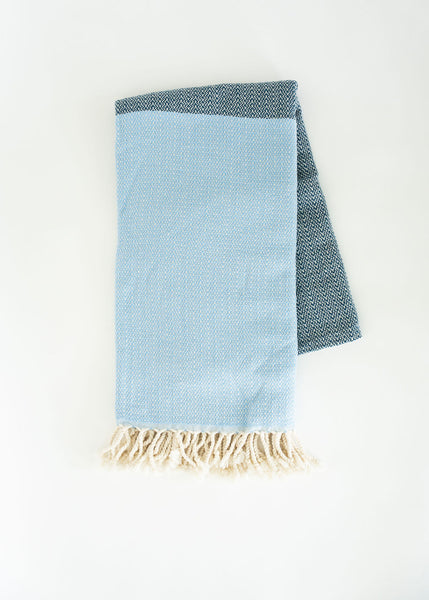 Blue On Blue Turkish Towel