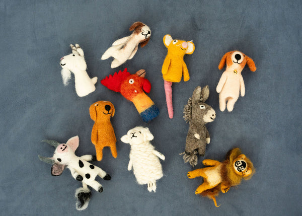 3D Skinny Rooster Finger Puppet