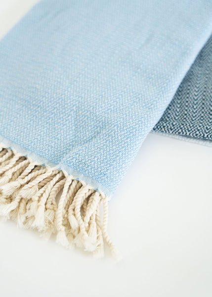 Blue On Blue Turkish Towel