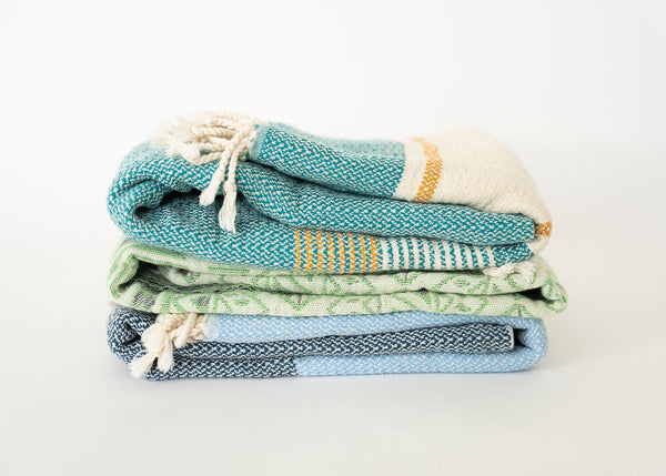 Blue On Blue Turkish Towel