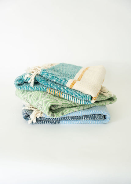 Retro Green Turkish Towel
