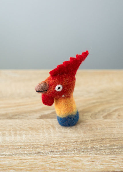3D Skinny Rooster Finger Puppet