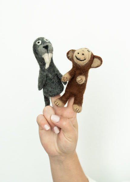 3D Monkey Finger Puppet