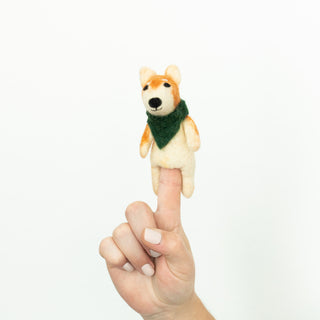3D Bandana Dog Finger Puppet