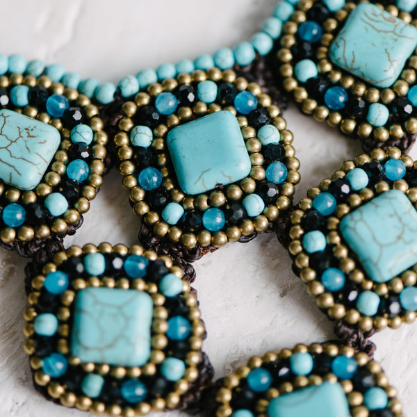 Turquoise Bib Necklace