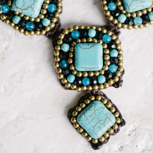 Turquoise Bib Necklace