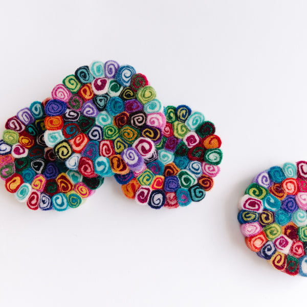 Felted Coasters
