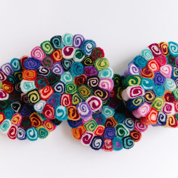 Felted Coasters