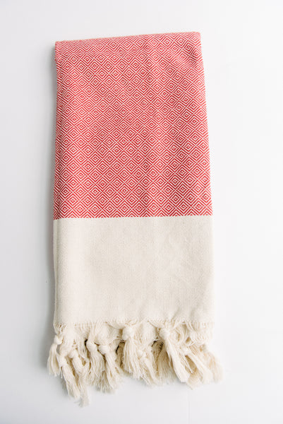 Red Diamond Turkish Towel