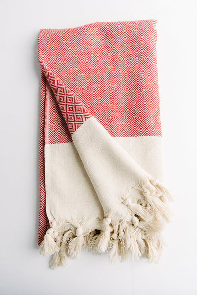 Red Diamond Turkish Towel