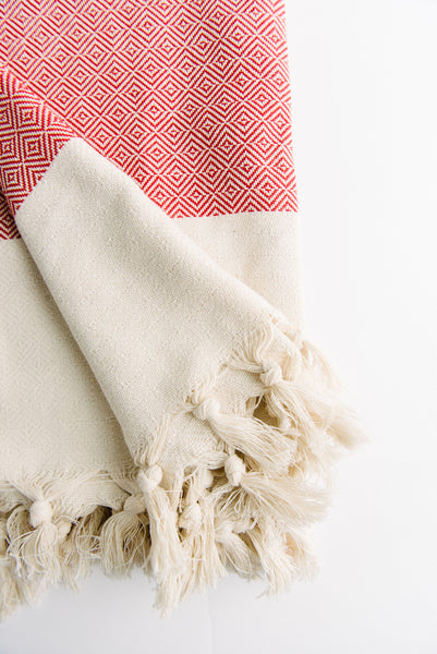 Red Diamond Turkish Towel