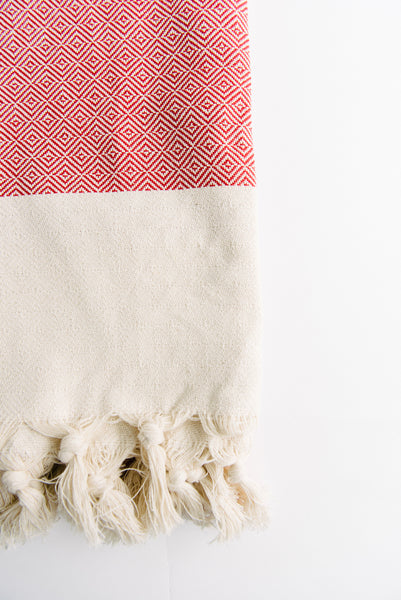 Red Diamond Turkish Towel
