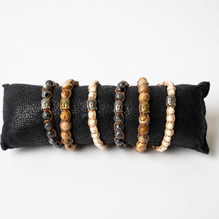 Brown Beaded Buddha Bracelet