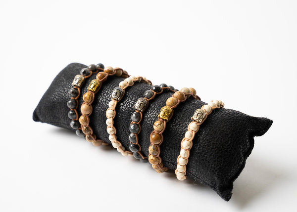 Brown Beaded Buddha Bracelet