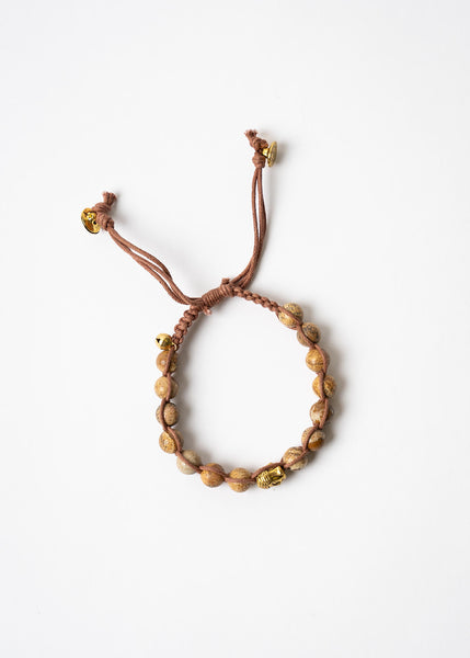 Brown Beaded Buddha Bracelet