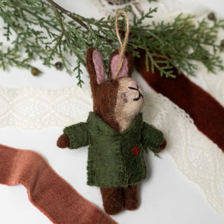 Brown Bunny Ornament