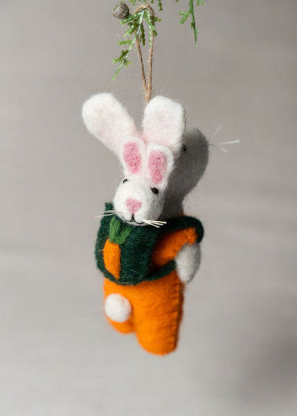 Mama And Baby Bunny Ornament