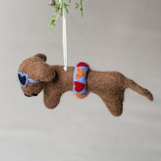 Beach Dog Ornament
