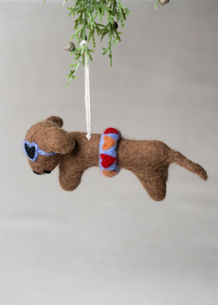 Beach Dog Ornament
