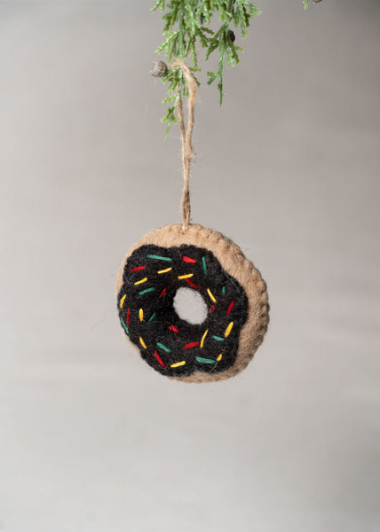 Chocolate Donut Ornament
