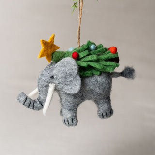 Elephant Christmas Tree Ornament