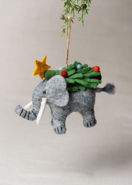 Elephant Christmas Tree Ornament