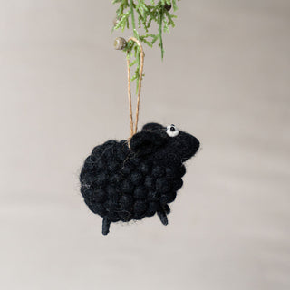 Black Sheet Ornament