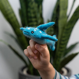 3D Whale Shark Finger Puppet
