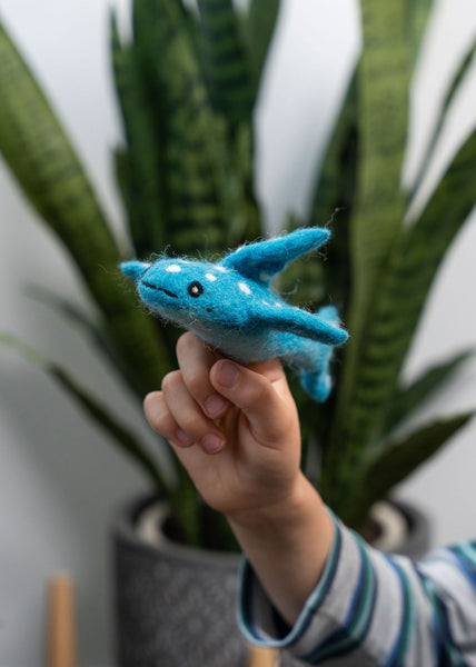 3D Whale Shark Finger Puppet