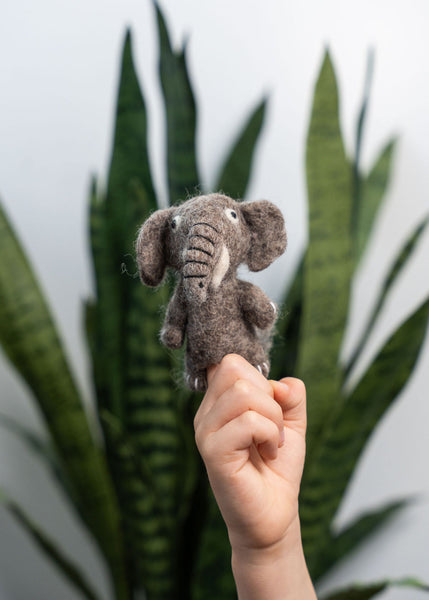 3D Elephant Finger Puppet