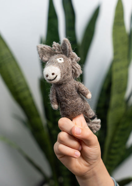 3D Donkey Finger Puppet