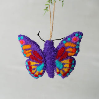 Purple Butterfly Ornament
