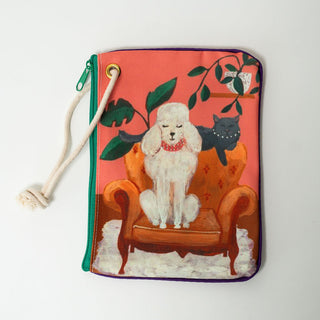 Prim Poodle Zip Bag