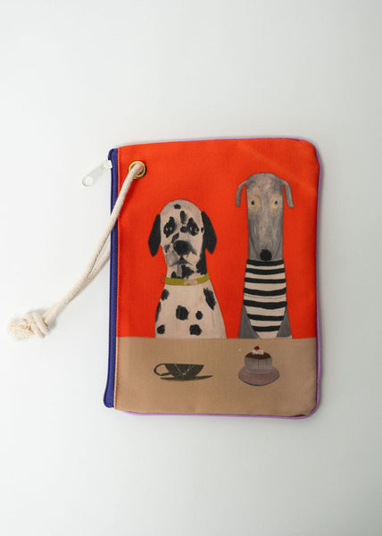 Dog Duo Zip Bag