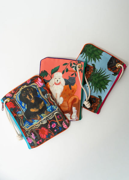 Prim Poodle Zip Bag
