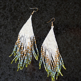 Beaded Fringe Earrings
