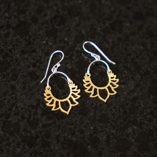 Silver And Gold Small Earrings