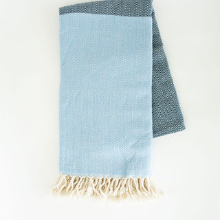Blue On Blue Turkish Towel