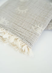 Beige Eye Turkish Towel