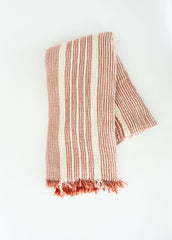 Red And White Striped Turkish Towel