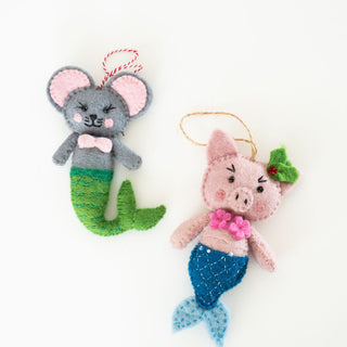 Mouse Mermaid Ornament