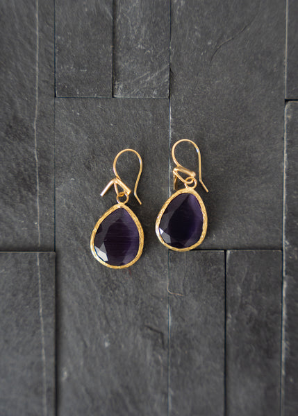 Turkish Purple Earrings