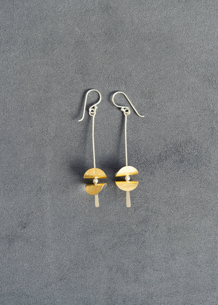 Gold And Silver Earrings