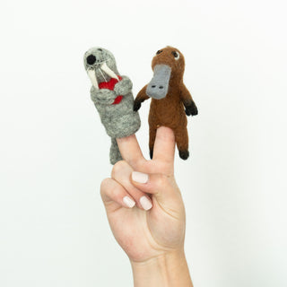 3D Heart Seal Finger Puppet
