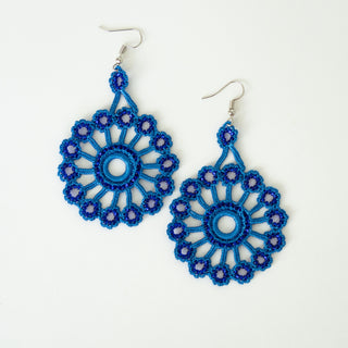 Blue Tatted Earrings